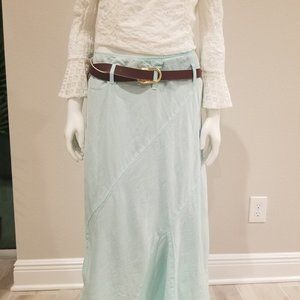 JH collectibles petite linen blue women skirt size 6